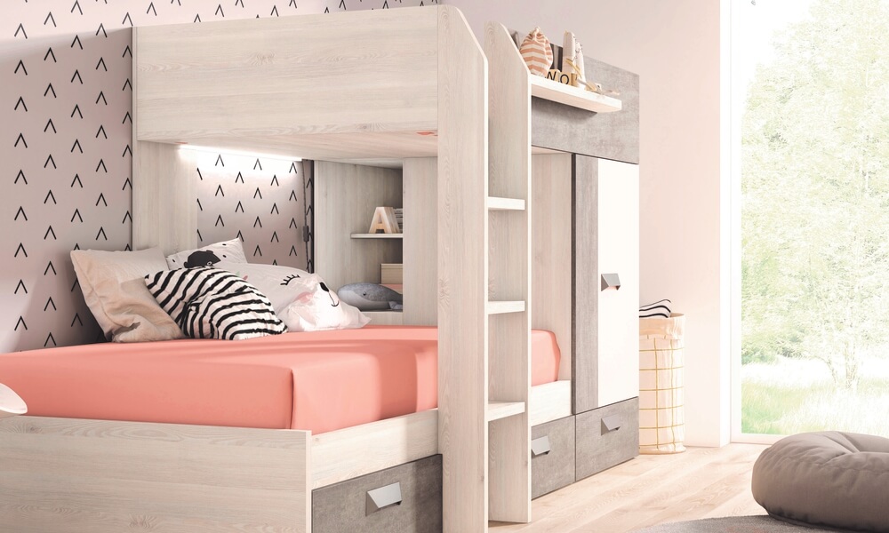 Com beliches sofisticados, é possível criar uma decoração incrível. quartos adolescentes